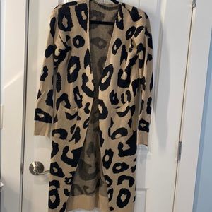 Leopard long cardigan